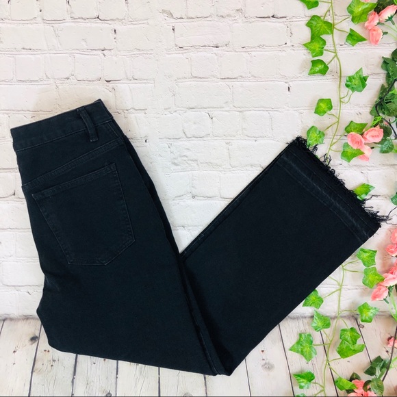 Free People High Rise Button Fly Flare Mom Jeans - Picture 5 of 8